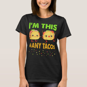 Camiseta Soy este número de tacos segundo cumpleaños de Cin