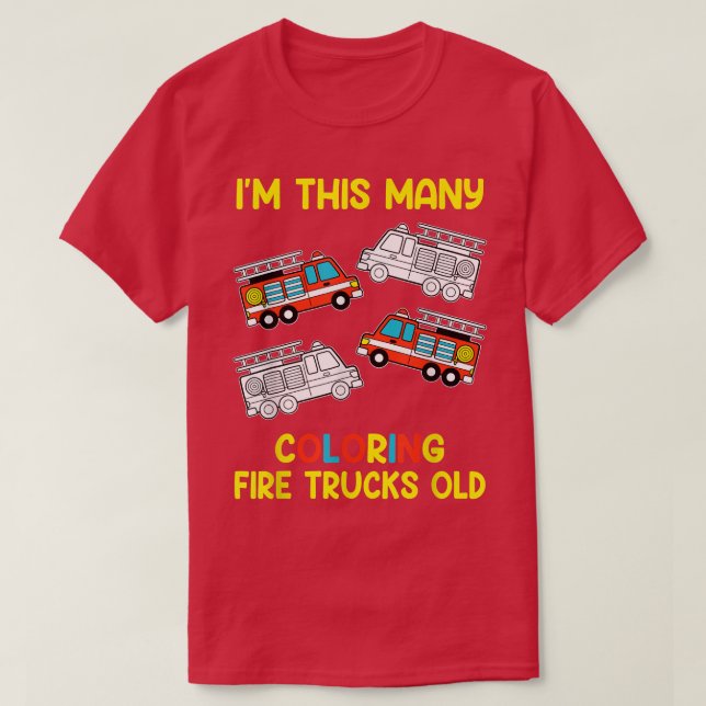 Camiseta Soy este segundo cumpleaños de muchos camiones de  (Diseño del anverso)