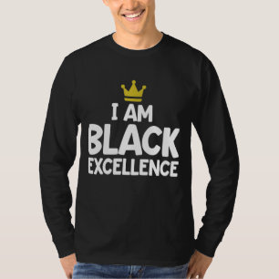 Camiseta Soy Excelencia Negra Lon de Historia Afroamericana