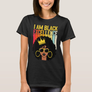 Camiseta Soy Excelencia Negra Melanin Reina Afro Mujeres Ar