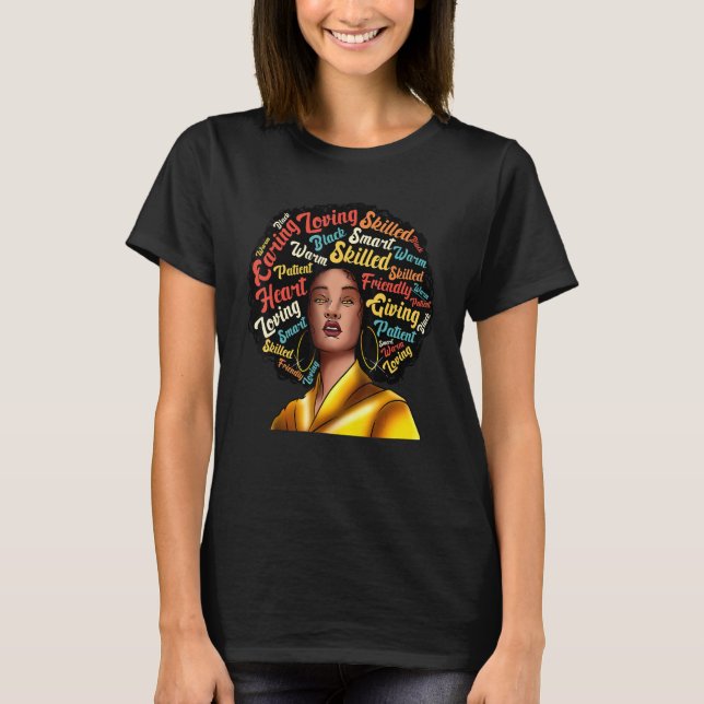 Camiseta Soy Excelencia Negra Mujer Fuerte Historia Negra M (Anverso)