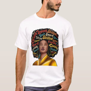 Camiseta Soy Excelencia Negra Mujer Fuerte Historia Negra M