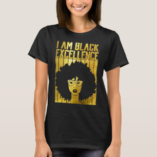 Camiseta Soy Excelencia Negra Reina Negra Melanin Bla
