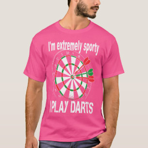 Camiseta Soy extremadamente deportivo y JUEGO DARTS