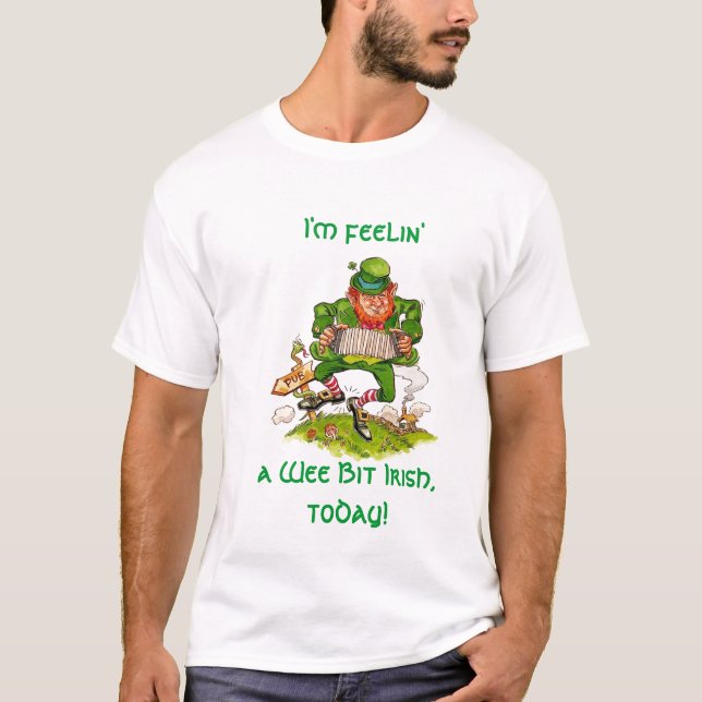 Camiseta ¡Soy feelin', al irlandés pequenito del pedazo, (Anverso)
