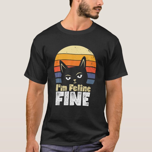 Camiseta Soy Feline Fine Funny Cat (Anverso)