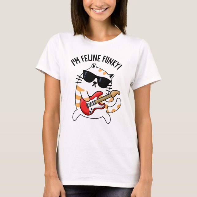 Camiseta Soy Feline Funky Funny Cat Pun (Anverso)