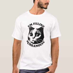 Camiseta Soy Feline Purranoiac Cita De Pun Para Los Amant