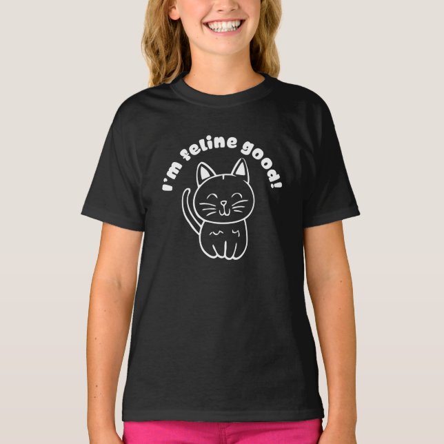 Camiseta Soy felino bueno (Anverso)
