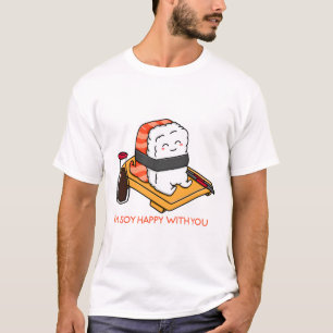Camiseta Soy feliz sushi