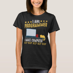 Camiseta Soy Fiesta De Computadora De Codificación De Gatos