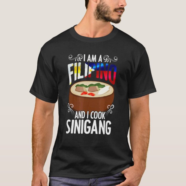 Camiseta Soy Filipino Sinigang Pinoy Souble Comida Filipina (Anverso)