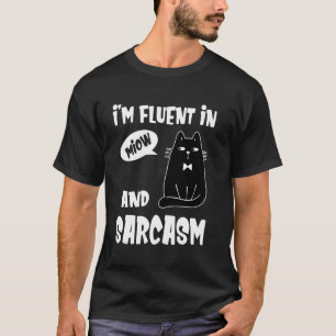 Camiseta Soy Fluido En Maullar Y Sarcasmo Gato Divertido Se