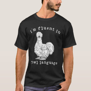 Camiseta Soy fluyente en el lenguaje de las aves, es gracio