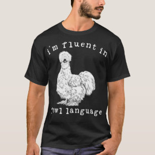 Camiseta Soy fluyente en el lenguaje de las aves, es gracio