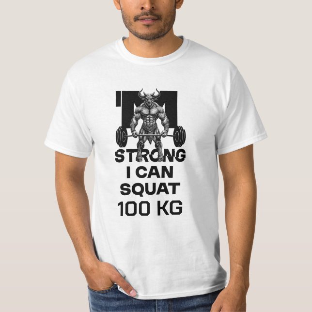 Camiseta Soy Fuerte - Puedo Squat (Anverso)