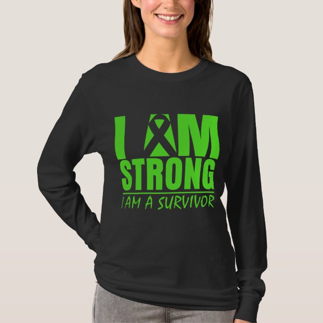 Camiseta Soy fuerte - Soy sobreviviente - enfermedad de Lym (Anverso)