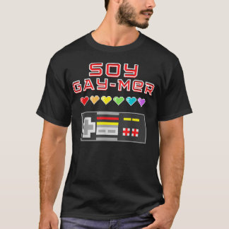 Camiseta Soy Gamer Gay Mer - Lgbtq Gamer 80S Vintage