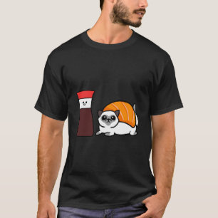 Camiseta Soy Gato Siamés Sushi