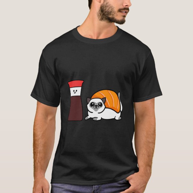 Camiseta Soy Gato Siamés Sushi (Anverso)