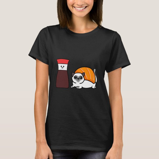 Camiseta Soy Gato Siamés Sushi (Anverso)