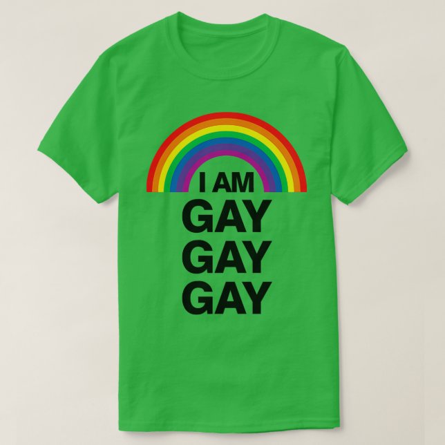 Camiseta soy gay gay (Diseño del anverso)