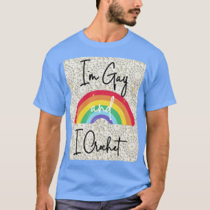 Camiseta Soy Gay I Crochet Craft Enthusiast Cursive Tall