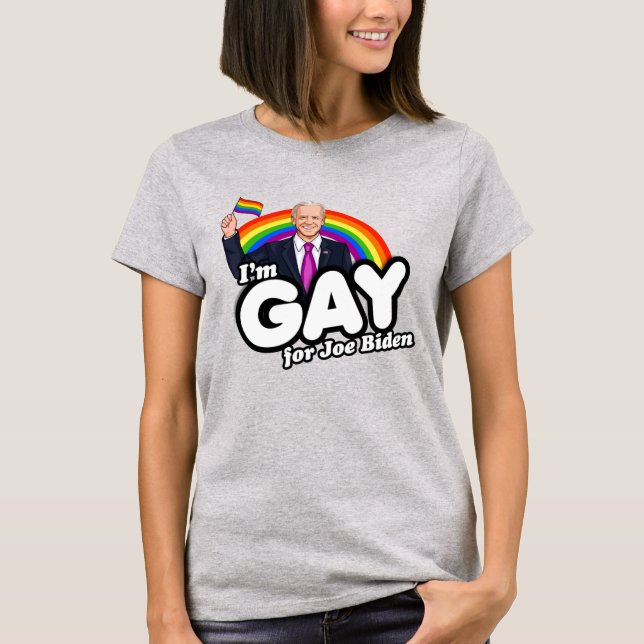 Camiseta Soy gay para Joe Biden (Anverso)