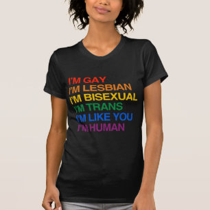 Camiseta Soy GLBT que soy HUMANO