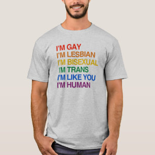 Camiseta Soy GLBT que soy HUMANO