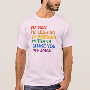 CAMISETA SOY GLBT SOY HUMANO
