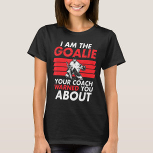 Camiseta Soy Goalie Ice Hockey Jugador Coach Sports Graphi