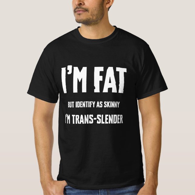 Camiseta Soy gorda pero me identifico como flaca, soy difam (Anverso)