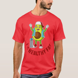 Camiseta Soy grasa saludable, aguacate lindo, vegetariano g