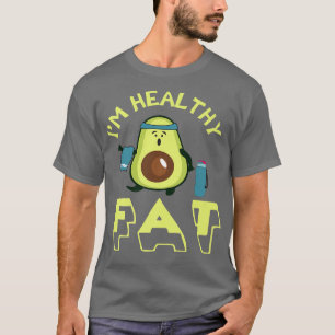 Camiseta Soy grasa saludable, aguacate lindo, vegetariano g