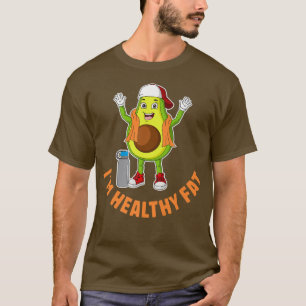 Camiseta Soy grasa saludable, aguacate lindo, vegetariano g