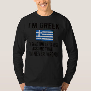 Camiseta Soy griega bandera griega griega raíces griegas