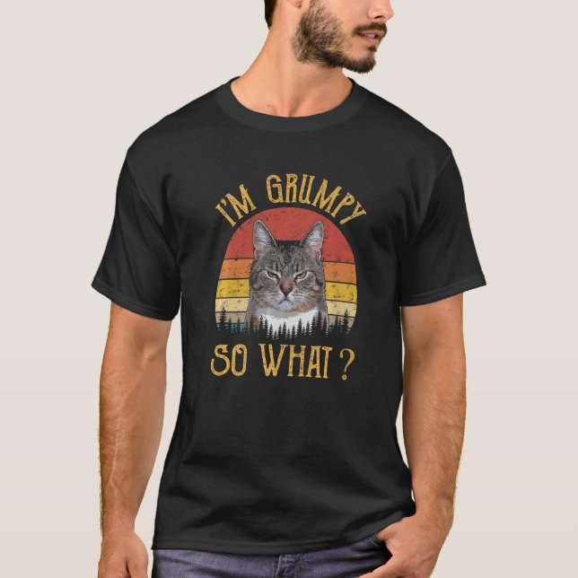 Camiseta Soy Grumpy, así que qué meme divertido de Kitten C (Anverso)