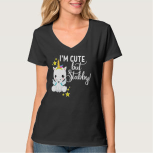 Camiseta Soy guapo, pero un unicornio apuñalado.