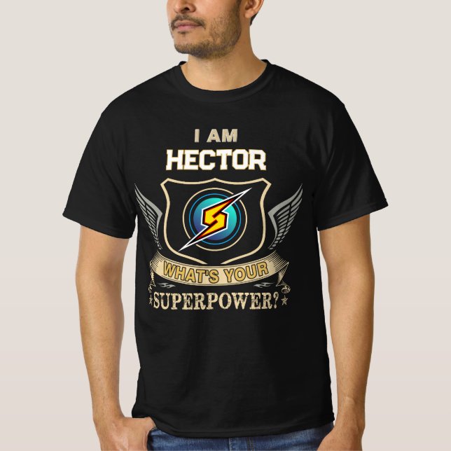 Camiseta Soy HECTOR ¿Cuál es tu Superpoder (Anverso)