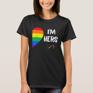Camiseta Soy Hers Shes Mine Lesbianas Pareja LGBT P