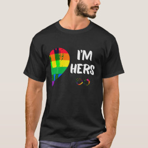 Camiseta Soy Hers Shes Mine Lesbianas Parejas coincidiendo 