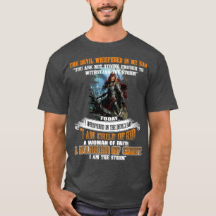 Camiseta Soy Hijo De Dios Mujer De Fe Guerrera De