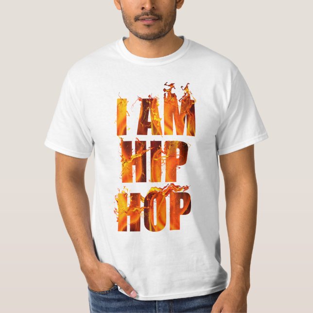 Camiseta Soy Hip Hop ardiente (Anverso)