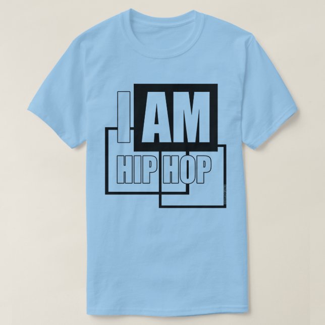 CAMISETA SOY HIP HOP - BLOQUE NEGRO (Diseño del anverso)