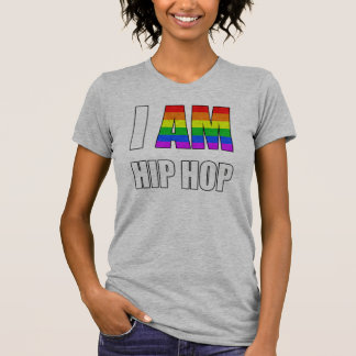 CAMISETA "SOY HIP HOP" LETRA ARCOÍRIS SUPERIOR