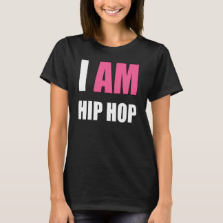 CAMISETA "SOY HIP HOP" LETRA ROSA SUPERIOR