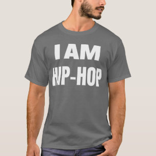 Camiseta SOY HIP HOP regalo de fuente grande y negrita