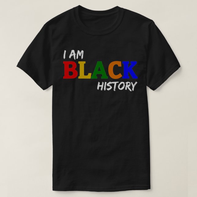 Camiseta Soy historia negra (Diseño del anverso)