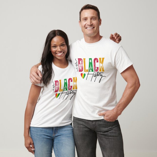 Camiseta Soy historia negra (Unisexo)